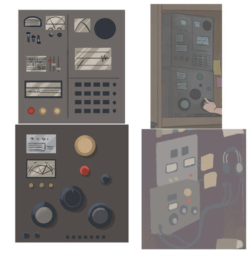 Radio prop design for thesis film In Vain